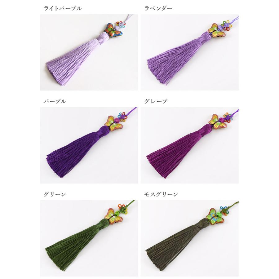 シノワズリーモダン タッセル チャーム 手芸 クラフト シルク