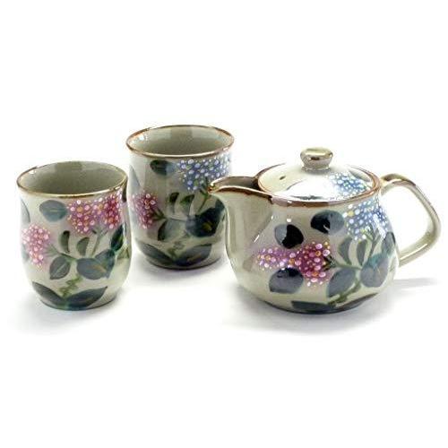 人気no 1 本体 九谷焼 茶器 急須 ティーポット3点セット 大 がく紫陽花 裏絵 訳ありセール格安 Www Technotaste Net
