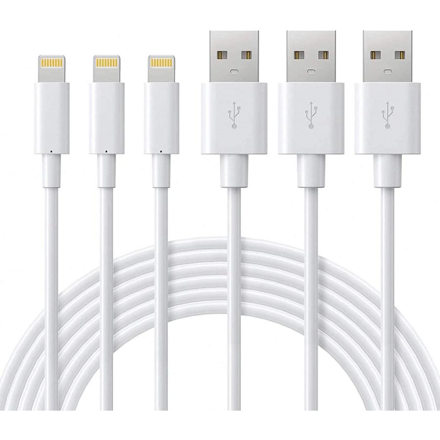 Quntis Iphone 充電ケーブル 2m 3本 純正 ライトニングケーブル Usbケーブル 充電コード Mfi認証 お買い得モデル