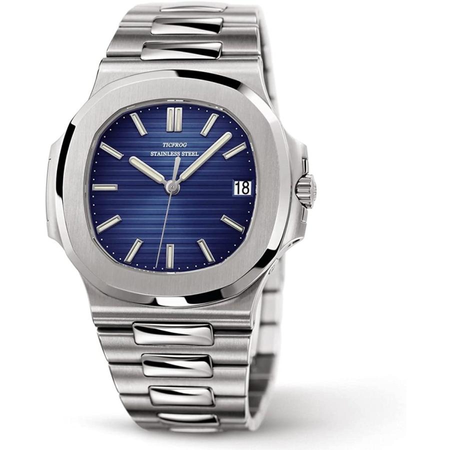 優れた価格 腕時計 メンズ シンプルファッションカジュアル日本製クォーツムーブメント日付表示 Ticfrog Eo6u3 50メートル防水 直販超安い Jeromejack Fr