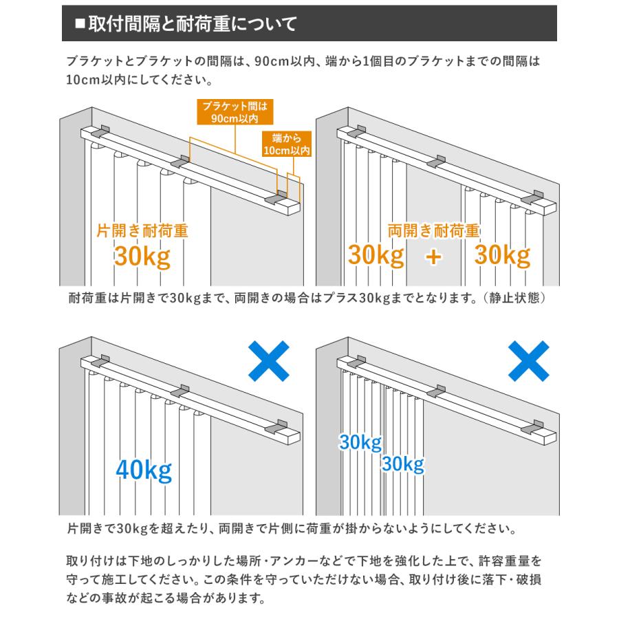 専用　ビニールカーテン　5.3×2.4 2枚、レール一式2組 友安製作所 カーテンレール 大型レール 業務用 GT30 工場 倉庫