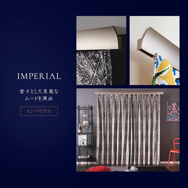 カーテンレール ダブル アイアン セット ADIUM IMPERIAL インペリアル 2〜3m H-N-0_5