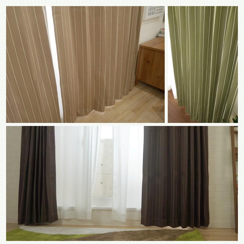 友安製作所 カーテン 遮光カーテン AH563 ヘリンボーンストライプ