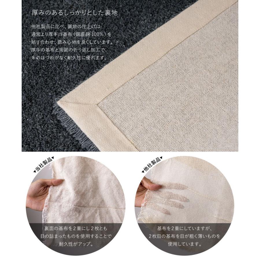 Lowe ラグ アクリルラグ オーダーラグ セミシャギー 絨毯 床暖房 ホットカーペット対応 幅230〜250cm 長さ100〜110cm 直送品 【ネック】 JQ