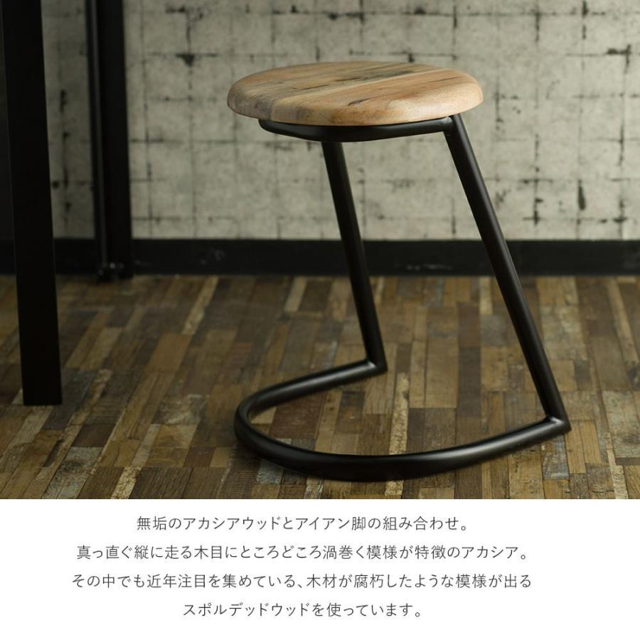 専用出品 木製スツール 2脚セット 高さ56cm 丸椅子 stool ほぞ