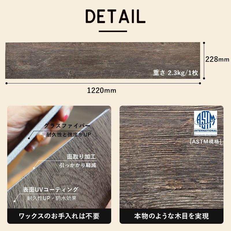 フロアタイル 床材 賃貸OK フローリング材 diy 木目調 6畳セット オクダケプレミアムソフト C-F-3の画像