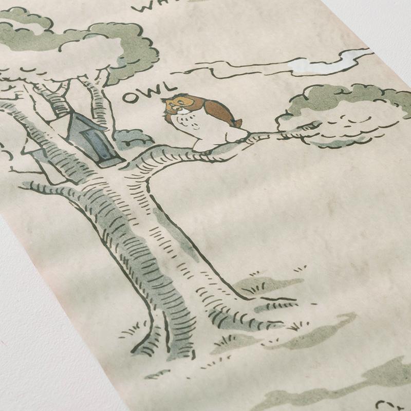 素敵でユニークな 自分で 張り替え 壁紙 Diy Csz フリース製 Iadx4 042 Map Pooh Winnie 輸入壁紙 プーさん ディズニー おしゃれ クロス 壁紙