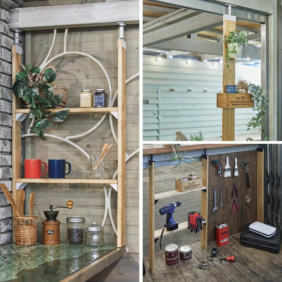 LABRICO ラブリコ 棚 1×4 アジャスター アイアン ツーバイ 突っ張り棒