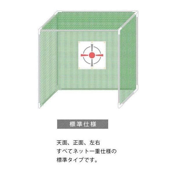 友安製作所 ネット 網 ゴルフ練習用ネット 自宅用 屋上 自作 室内 W2.5