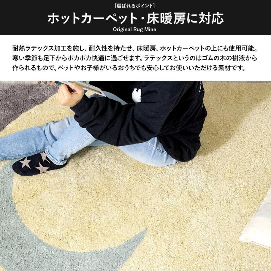 ラグ ラグマット 高密 弾力 MINE マイン Anemone アネモネ 長方形 楕円 200×250cm 毛足15mm 直送品 JQ