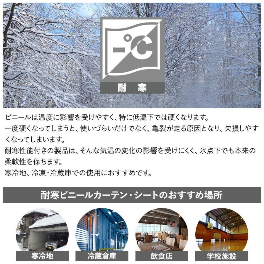 上村産業 防炎糸入り透明ビニールカーテン 0.5mm厚(制電/耐寒) c-050-395-200 1枚（直送品） - アスクル