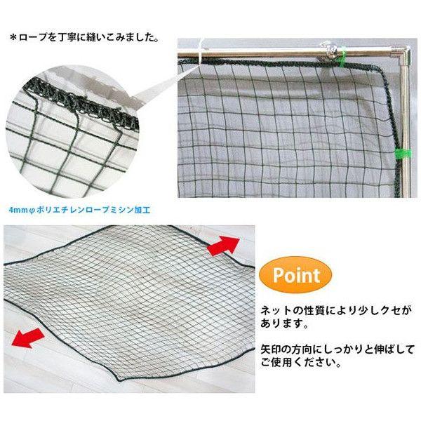 ナカダ産業　防鳥ネット　防球ネット　3×13 m グレーグリーン　縁有　25mm ナカダ産業 防鳥ネット 防球ネット 3×13 m グレーグリーン 縁有