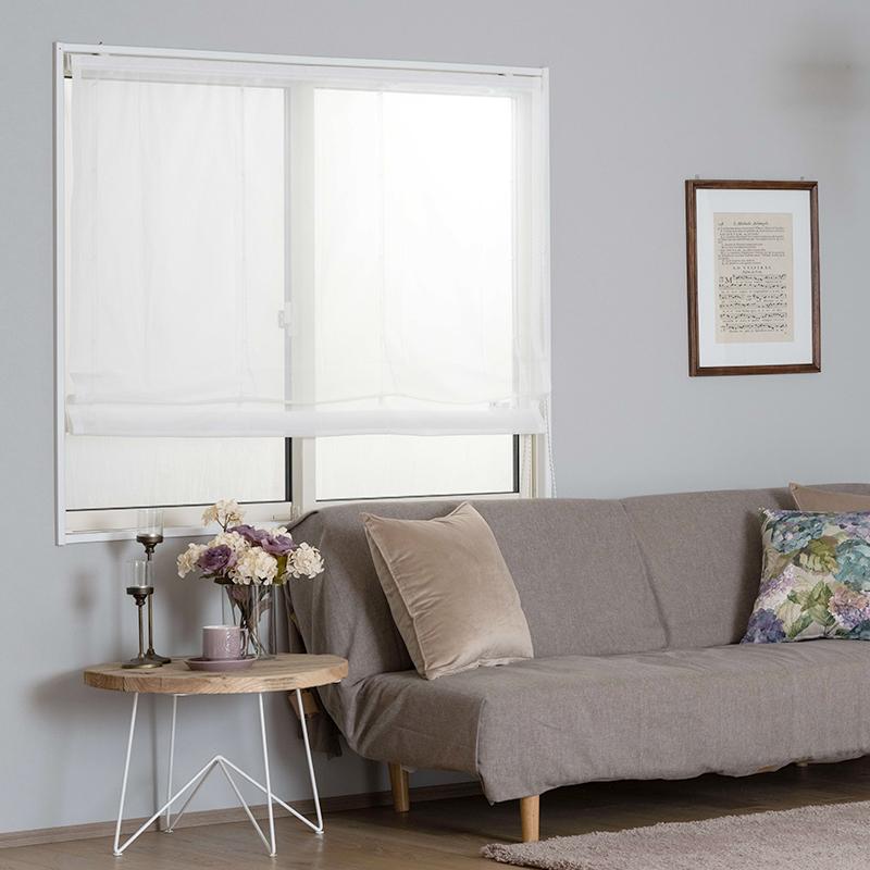 ローマンシェード レースシェード 防炎 光触媒 おしゃれ オーダー I型 幅141〜190cm 丈151〜200cm RB466クララ 1枚 OKC5 | 友安製作所 | 12