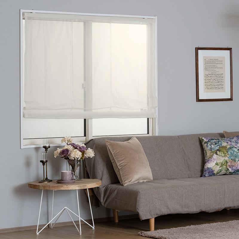 ローマンシェード レースシェード 防炎 光触媒 おしゃれ オーダー I型 幅141〜190cm 丈151〜200cm RB466クララ 1枚 OKC5 | 友安製作所 | 04