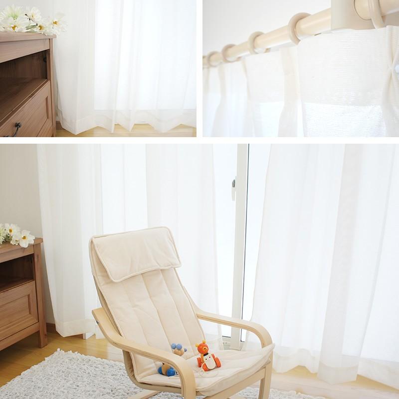 リネンテイスト ミラーレースカーテン RH210ナチュラルクローバー サイズオーダー 巾45〜100cm×丈101〜150cm OKC5 | 友安製作所 | 04