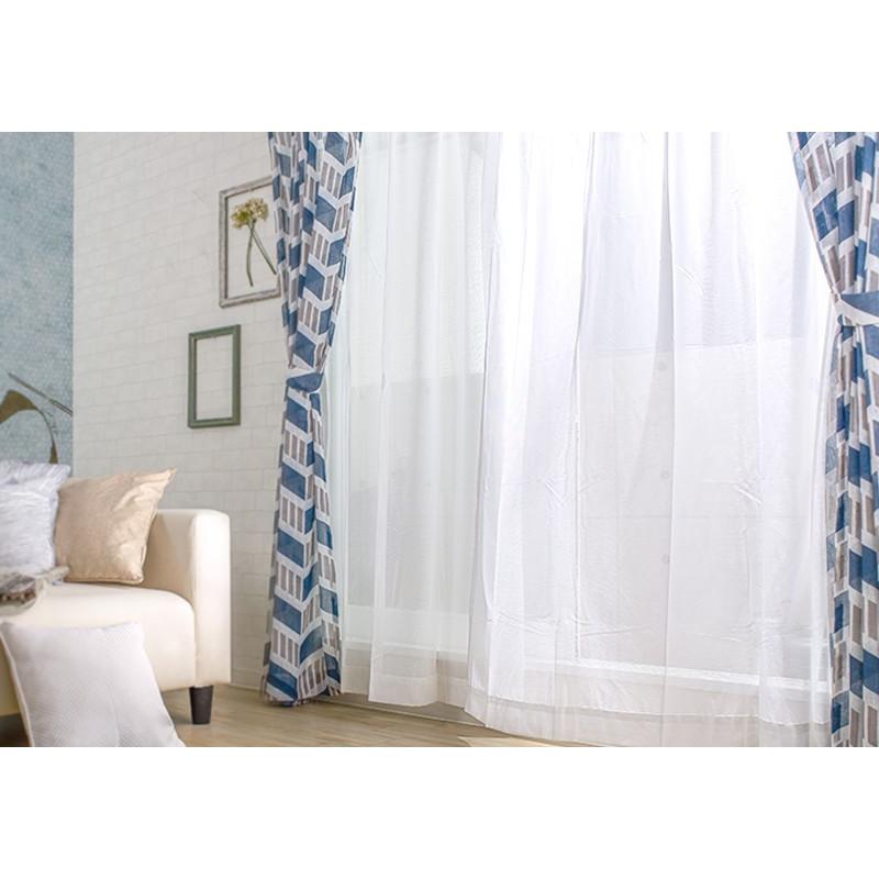 リネンテイスト ミラーレースカーテン RH210ナチュラルクローバー サイズオーダー 巾45〜100cm×丈101〜150cm OKC5 | 友安製作所 | 05