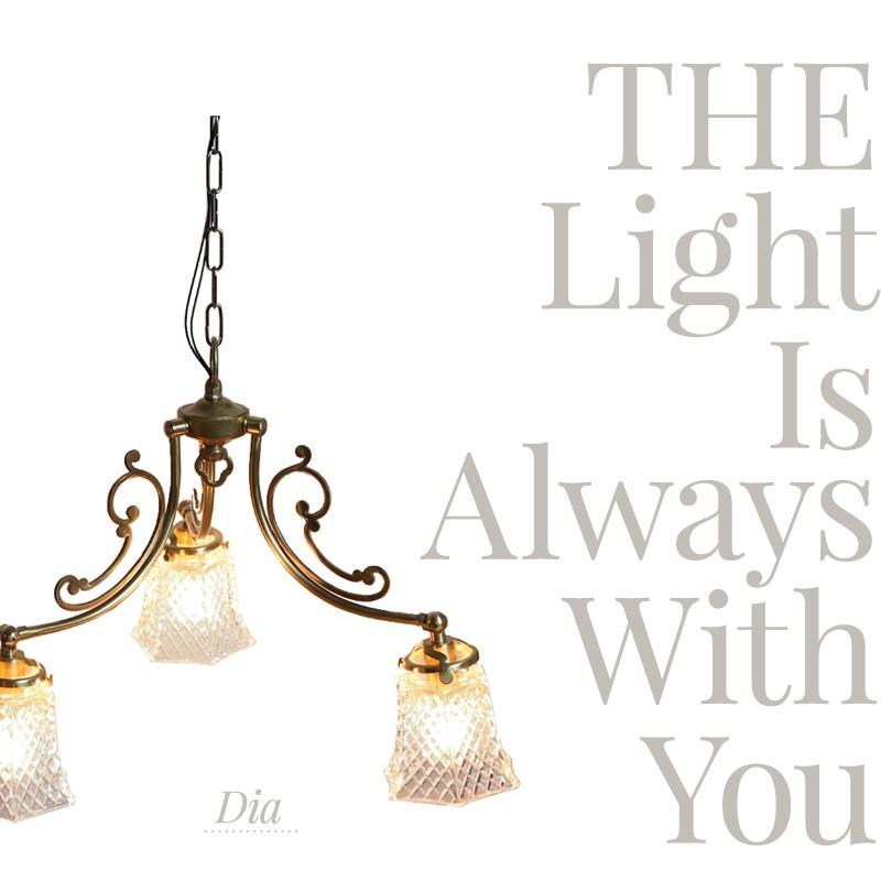 照明 つりさげ シャンデリア 3灯 アンティーク ペンダントライト 吊り