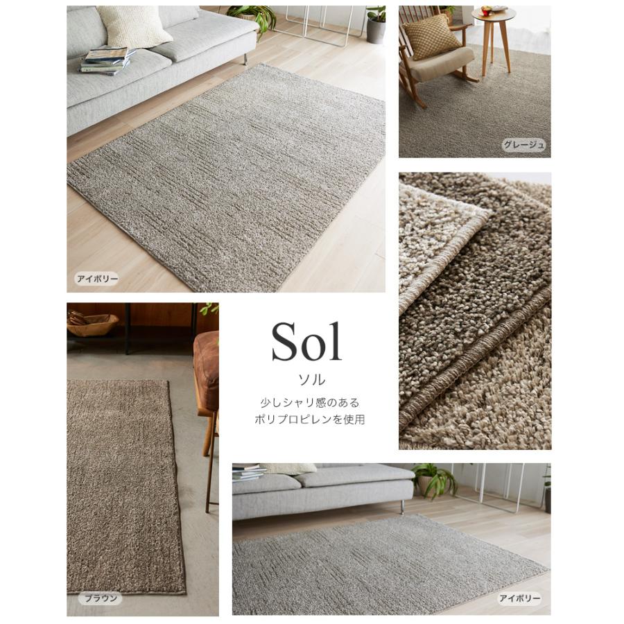 スミノエ ラグ マット カーペット おしゃれ 北欧 洗える 正方形 無地