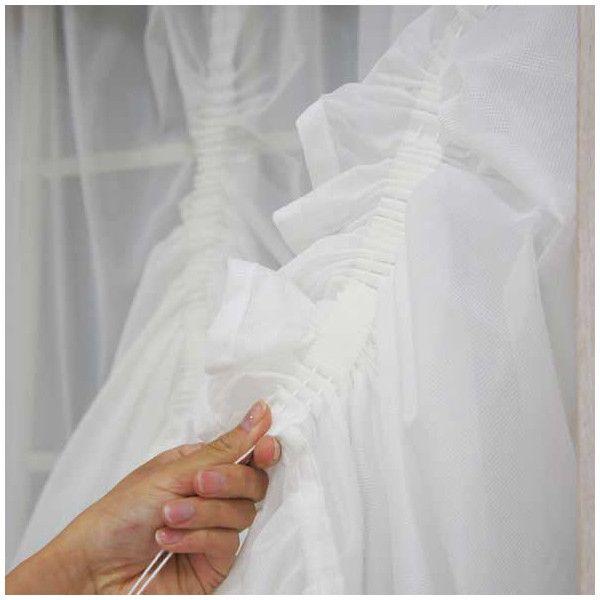 友安製作所 出窓 カーテン おしゃれ スタイルレースカーテン バルーン