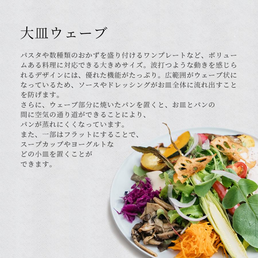 ARAS 皿 おしゃれ 大皿ウェーブ 27cm エイラス プレート 割れない 食器