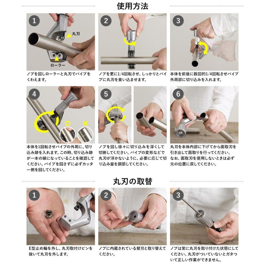 パイプカッター チューブカッター ステンレス管用 切断パイプ径 3 