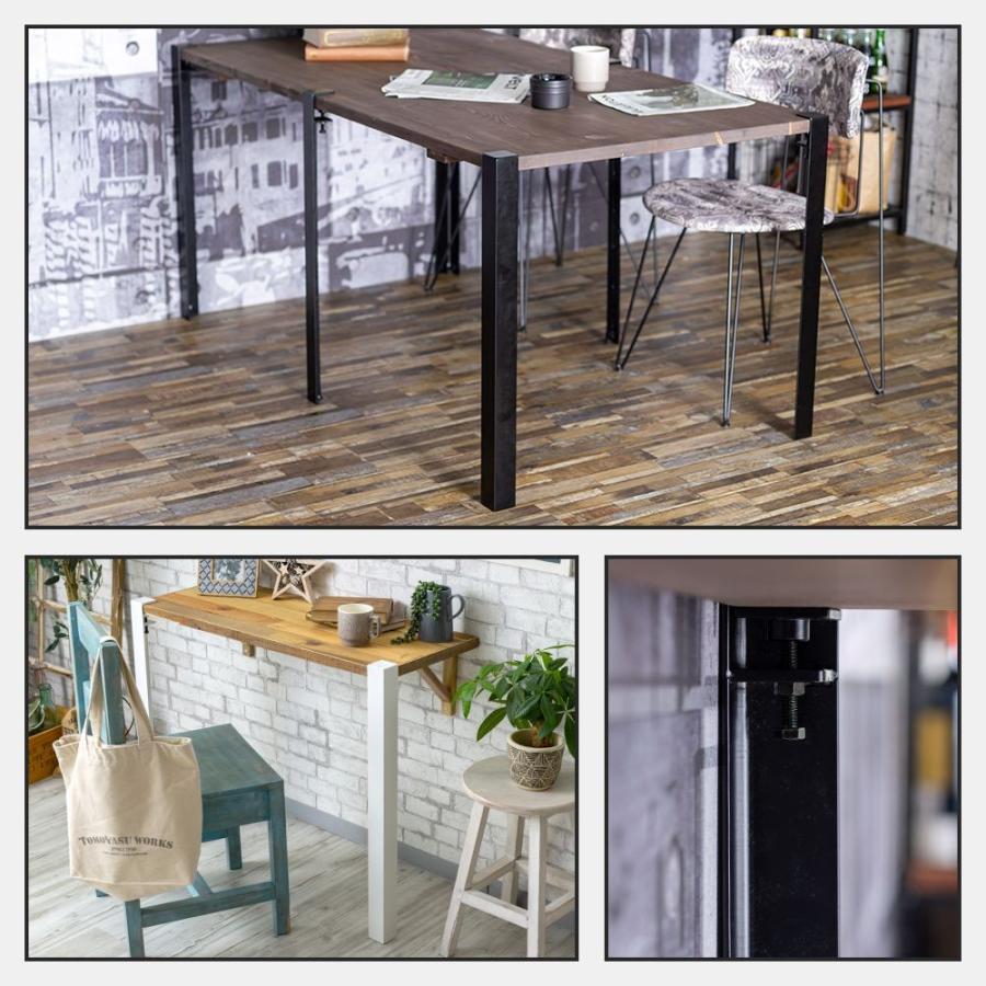 机 脚 パーツ テーブル ロング 700mm 4本セット コーナータイプ アイアンレッグ H-N-0 | 友安製作所 | 05