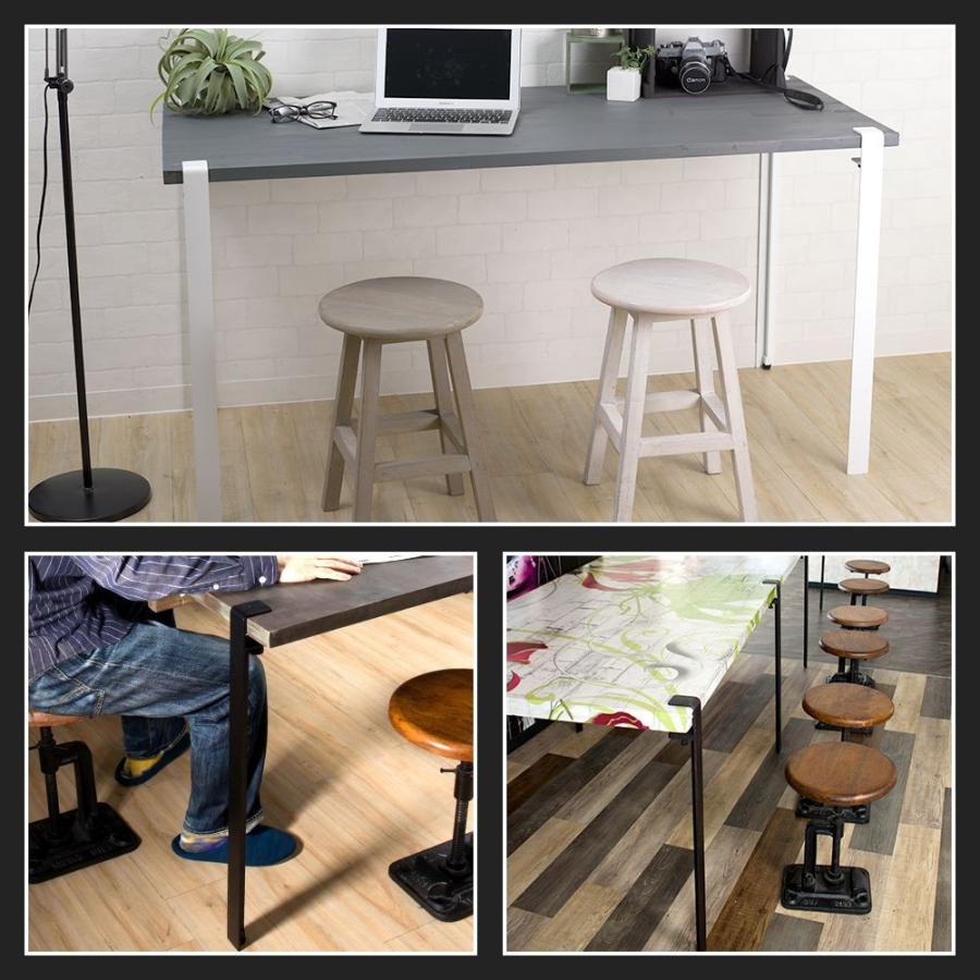 机 脚 パーツ テーブル ロング 700mm 4本セット フラットタイプ アイアンレッグ H-N-0 | 友安製作所 | 05