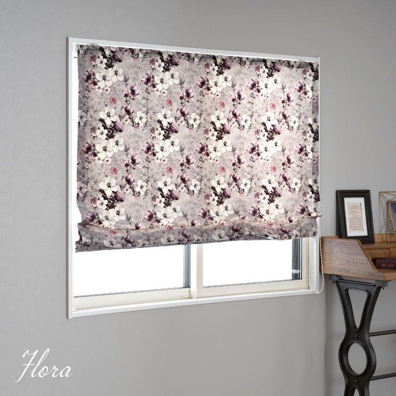 ローマンシェード シェードカーテン おしゃれ I型 幅30〜50cm 丈101〜150cm VH914 フロラ 1枚 OKC5