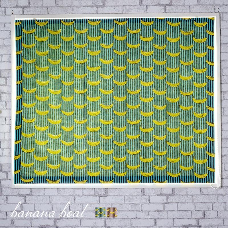 ローマンシェード おしゃれ I型 幅34〜50cm 丈151〜200cm YH805 バナナボート 1枚 OKC5 | 友安製作所