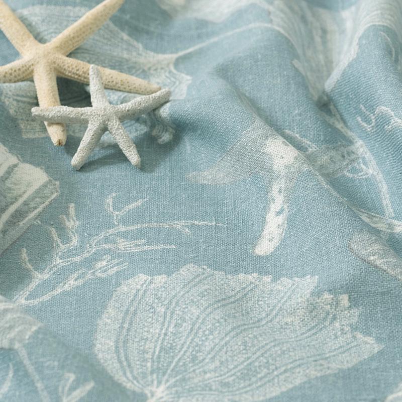 ローマンシェード シェードカーテン 非遮光 おしゃれ ブルー オーダー I型 幅51〜90cm 丈151〜200cm YH836 コキーユ 1枚 OKC5 | 友安製作所 | 05