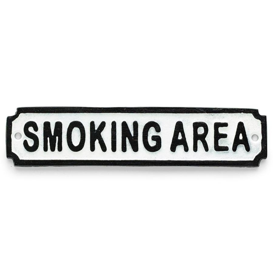 ドアプレート アイアン サインプレート喫煙所 Smoking Area Zdi3664 ビニールカーテンのcレンジャー 通販 Yahoo ショッピング