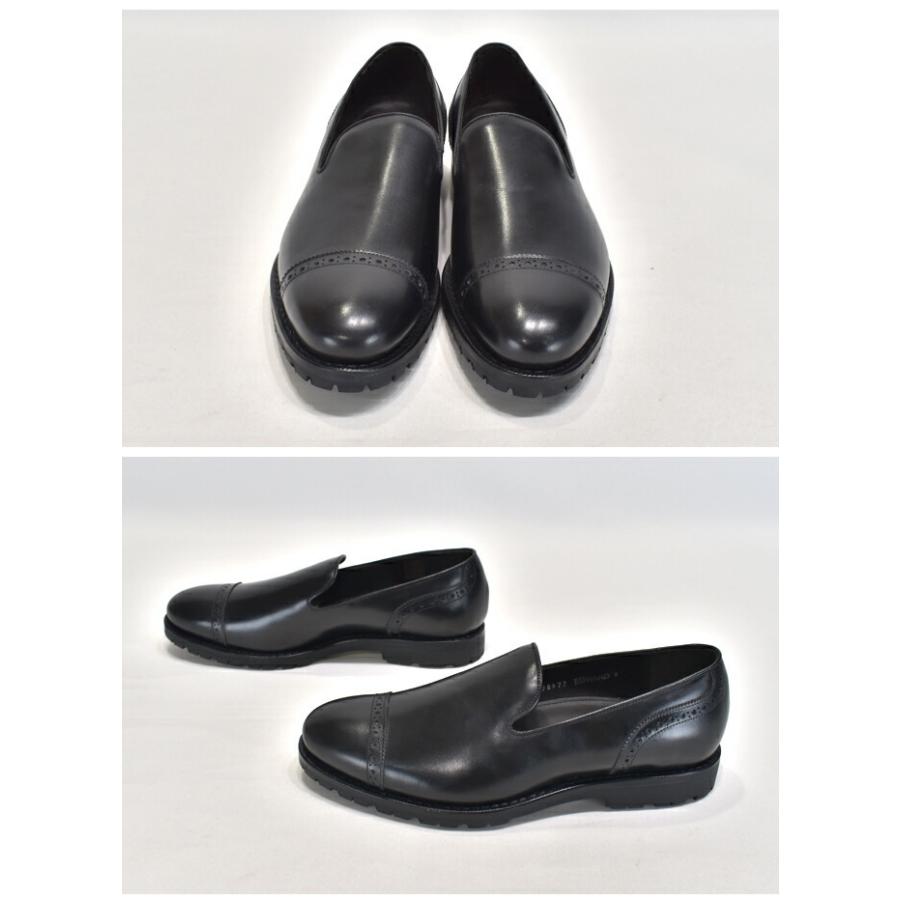 Jalan Sriwijaya / ジャラン スリウァヤ CALF LEATHER BROGUE SLIP-ONS