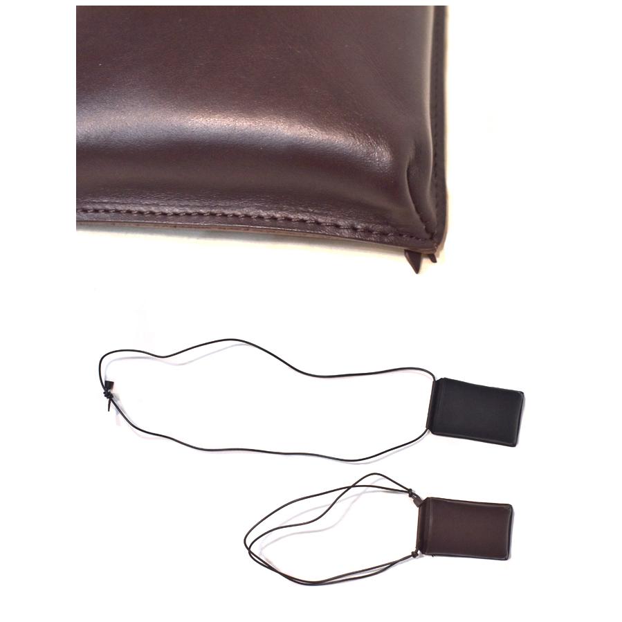Slow/スロウ Pecos kip leather -neck pouch L : CS STORE - 通販 