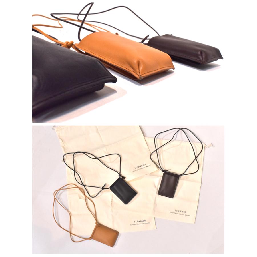 Slow/スロウ Pecos kip leather -neck pouch S : CS STORE - 通販 