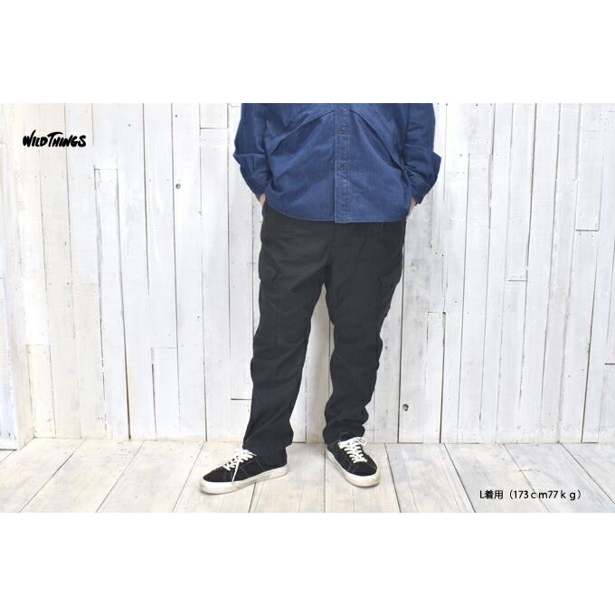 WILD THINGS /ワイルドシングスBACKSATIN FIELD CARGO PANTS