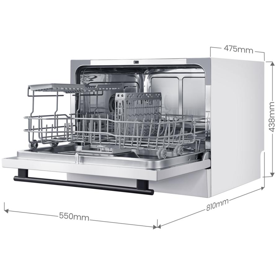 COMFEE´ 食洗機 2ways 5人用 WQP6-3602K W/T-