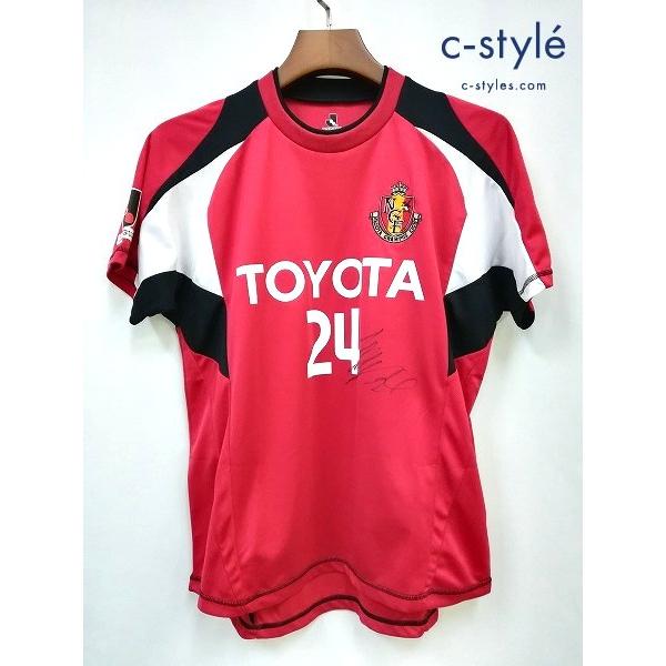 [人気] J.LEAGUE Jリーグ 本田圭佑 サイン入りユニフォーム S レッド 24 名古屋グランパス オフィシャルグッズ | ★ B037 | 
