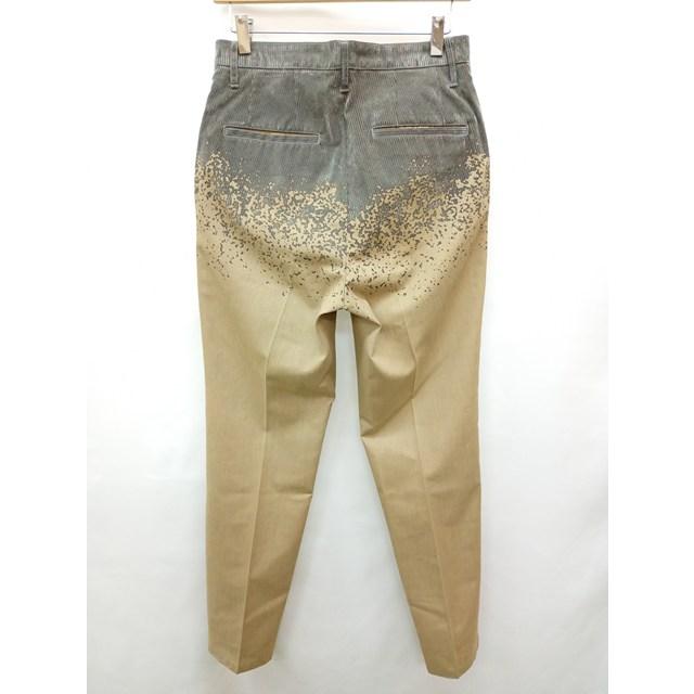 [人気] doublet ダブレット 異素材パンツ S ベージュ系 日本製 コーデュロイ風 フロッキープリント 14AW07PT24 | ★ B392 |  | 01
