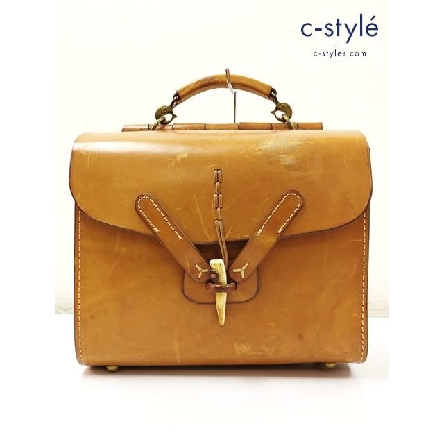 B554 [人気] HERZ ヘルツ リュック ブラウン系 レザー 日本製 パラシュートリュック | ★ | 