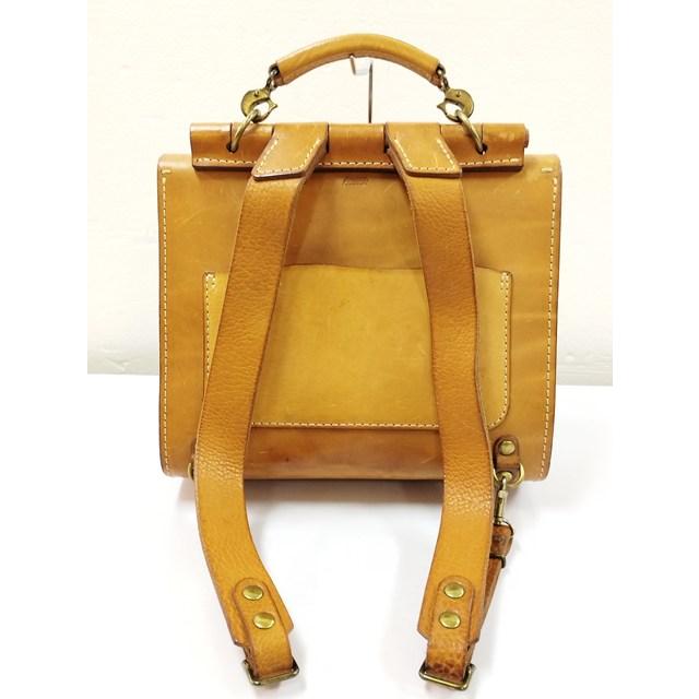 B554 [人気] HERZ ヘルツ リュック ブラウン系 レザー 日本製 パラシュートリュック | ★ |  | 01