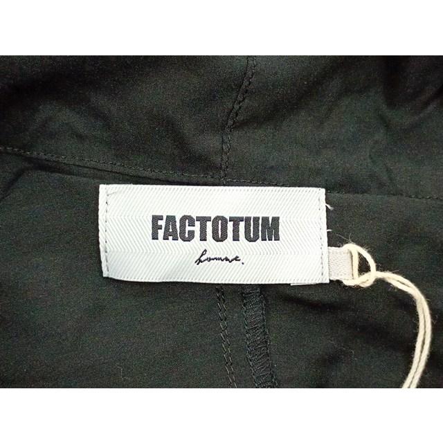 [美品] FACTOTUM ファクトタム フーディジャケット 46 ブラック 薄手 プルオーバー パーカー 日本製 01020927 | ★ B560 | FACTOTUM | 02