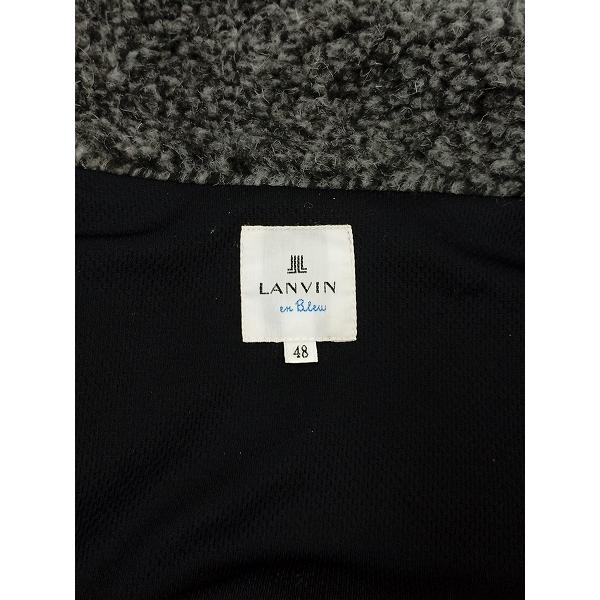 [人気] LANVIN en Bleu ランバンオンブルー ボアジャケット 48 グレー フリース LB-99182-78508 | ★ B653 | LANVIN en Bleu | 02