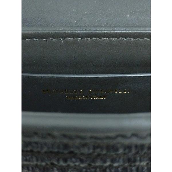 [人気] Brunello Cucinelli ブルネロクチネリ ショルダーバッグ ブラック Black Raffia & Monili Small Belt 2WAY | ★ E897 |  | 05