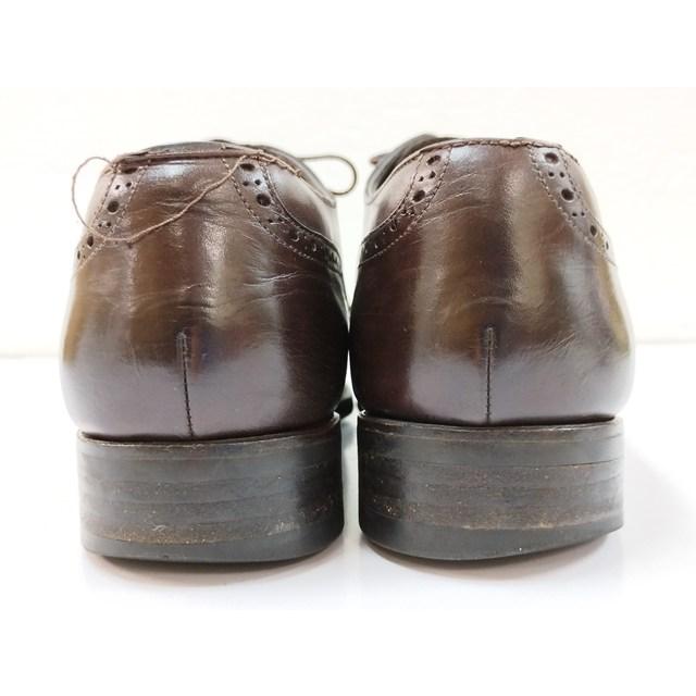 F810 [人気] Perfetto ペルフェット ドレスシューズ 7・1/2 ブラウン セミブローグ メダリオン WF01 | ★ |  | 03