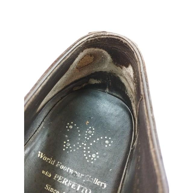 F810 [人気] Perfetto ペルフェット ドレスシューズ 7・1/2 ブラウン セミブローグ メダリオン WF01 | ★ |  | 06