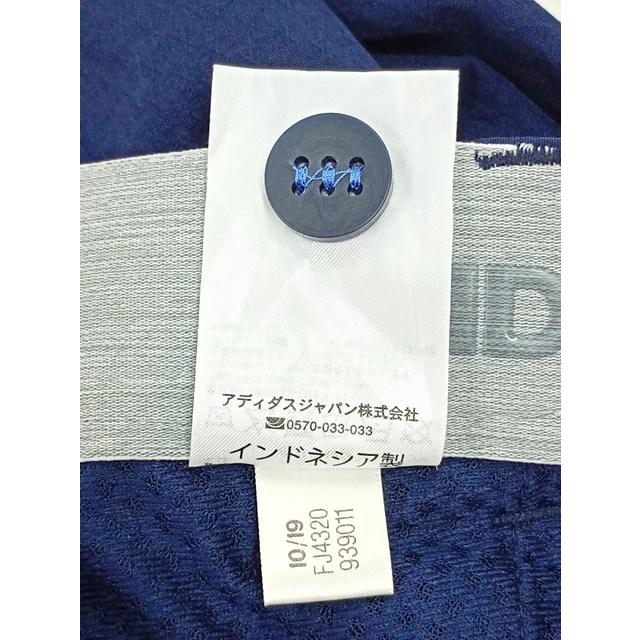 H178 [人気] adidas アディダス クロップドパンツ L ネイビー センタープレス クロッシングプリント | ★ |  | 04