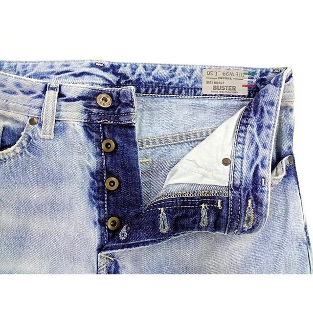 H191 [人気] DIESEL ディーゼル デニムパンツ 29 インディゴ BUSTER レギュラー スリムテーパード ユーズド加工 | ★ |  | 04
