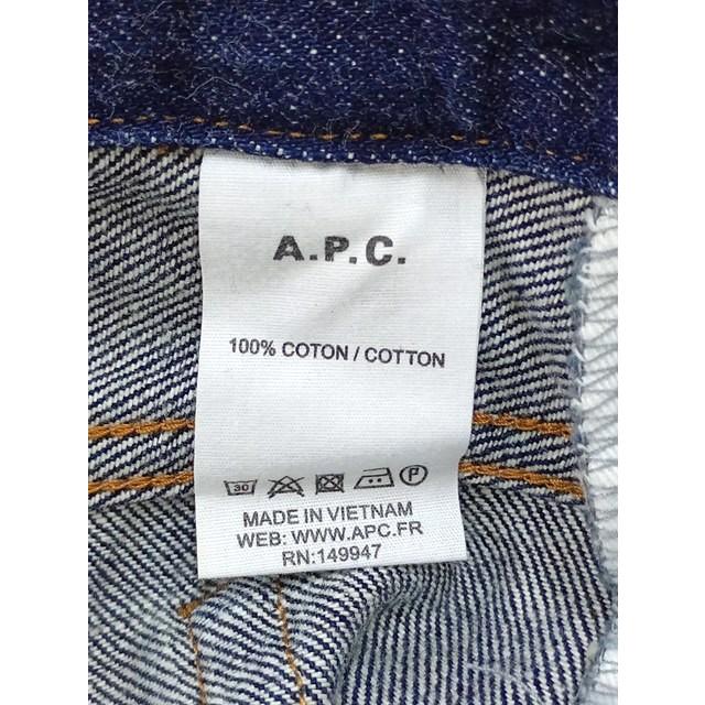 [人気] A.P.C. アーペーセー デニムパンツ 29 インディゴ プチニュースタンダード ストレート RN149947 | ★ H438 |  | 03