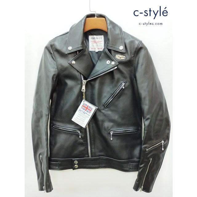 J033 [人気] Lewis Leathers ルイスレザー ライダースジャケット 32