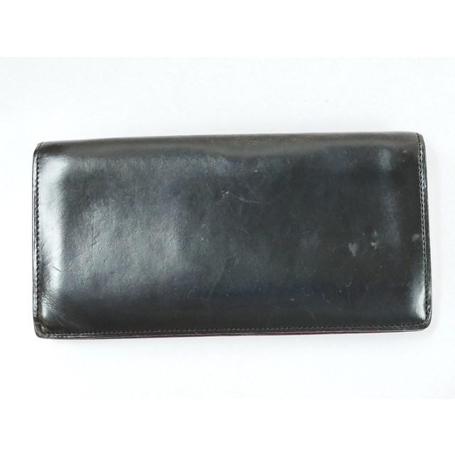 J100 [人気] GANZO ガンゾ 長財布 ブラック レザー 二つ折り | ★ |  | 02
